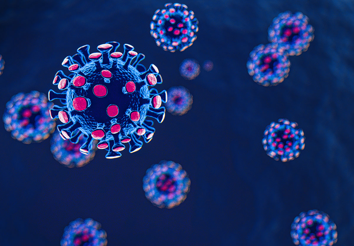Illustration of novel coronavirus